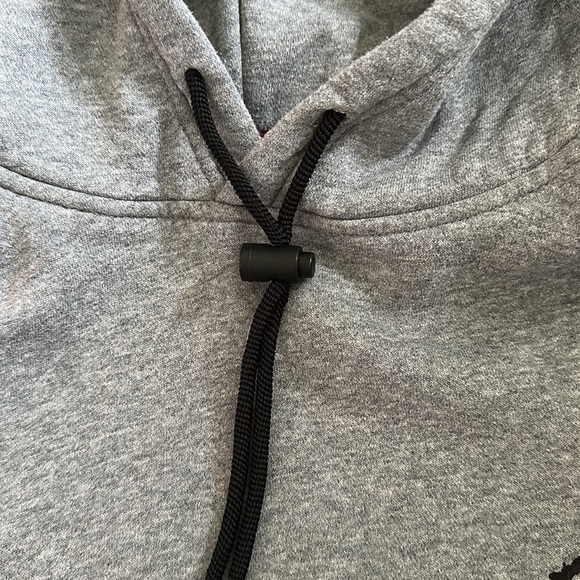 Jordan Nike hoodie, grey and black, fleece - Picture 5 of 7